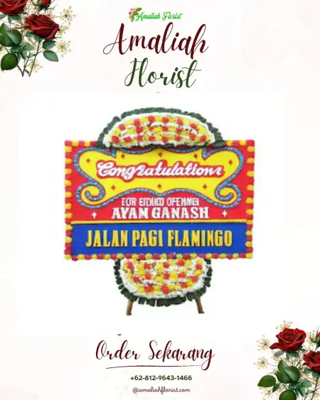 Sewa Papan Bunga Sebani
